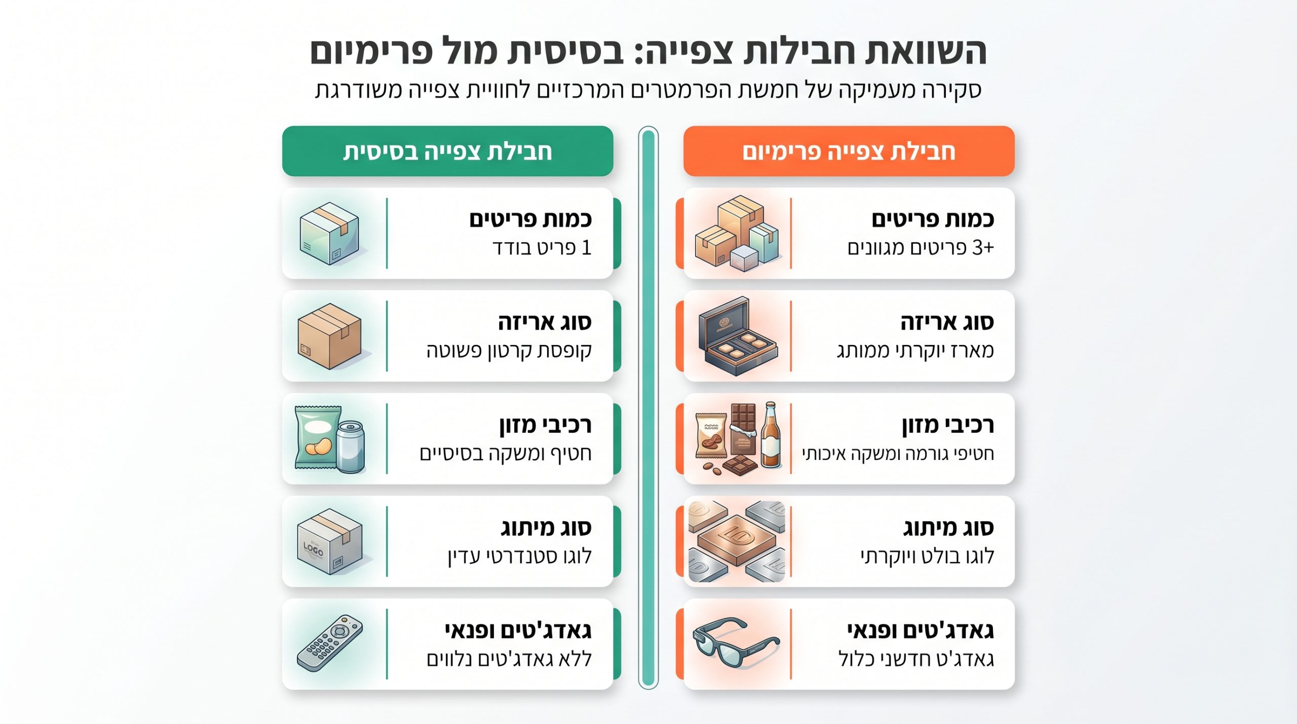 השוואה פרקטית בין ערכת מונדיאל בסיסית לפרימיום