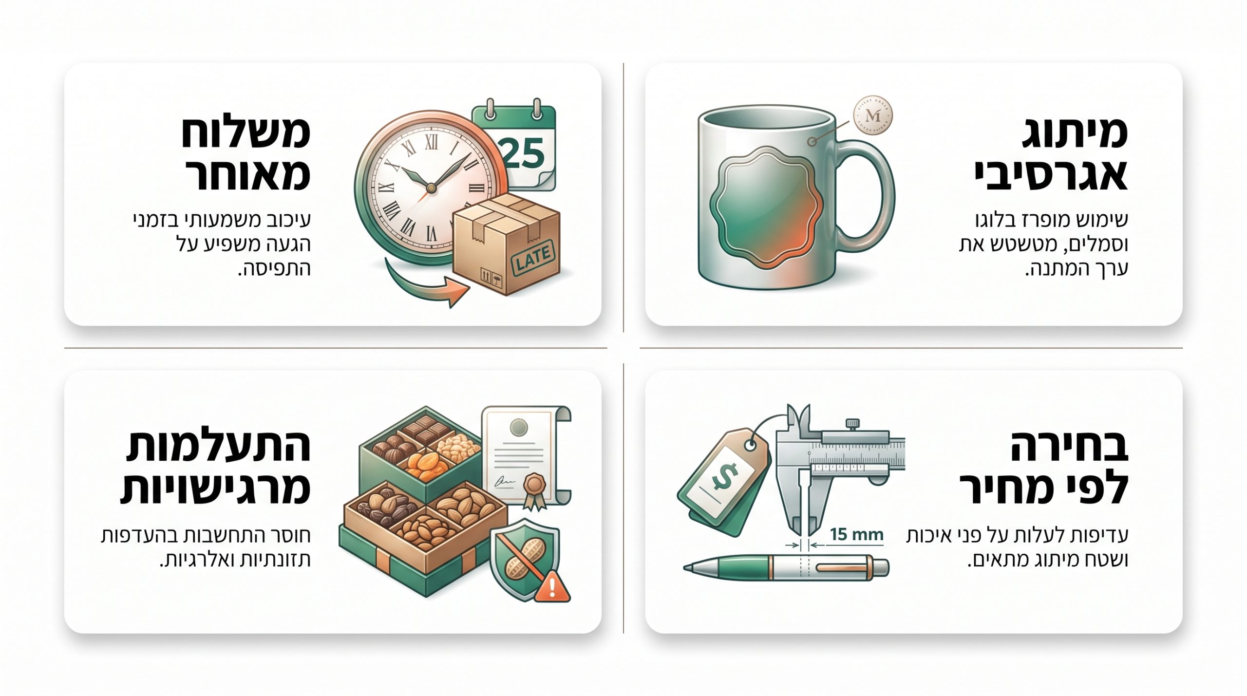 ארבע טעויות נפוצות במתנות חג ללקוחות עסקיים