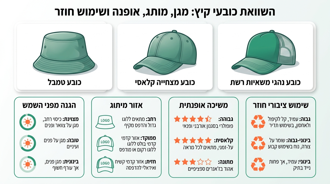 השוואת מיתוג עדין לעומת מיתוג בולט על כובע באקט