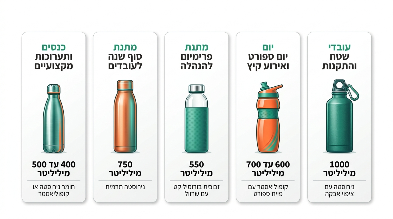 תחזוקה וניקוי בקבוק ממותג
