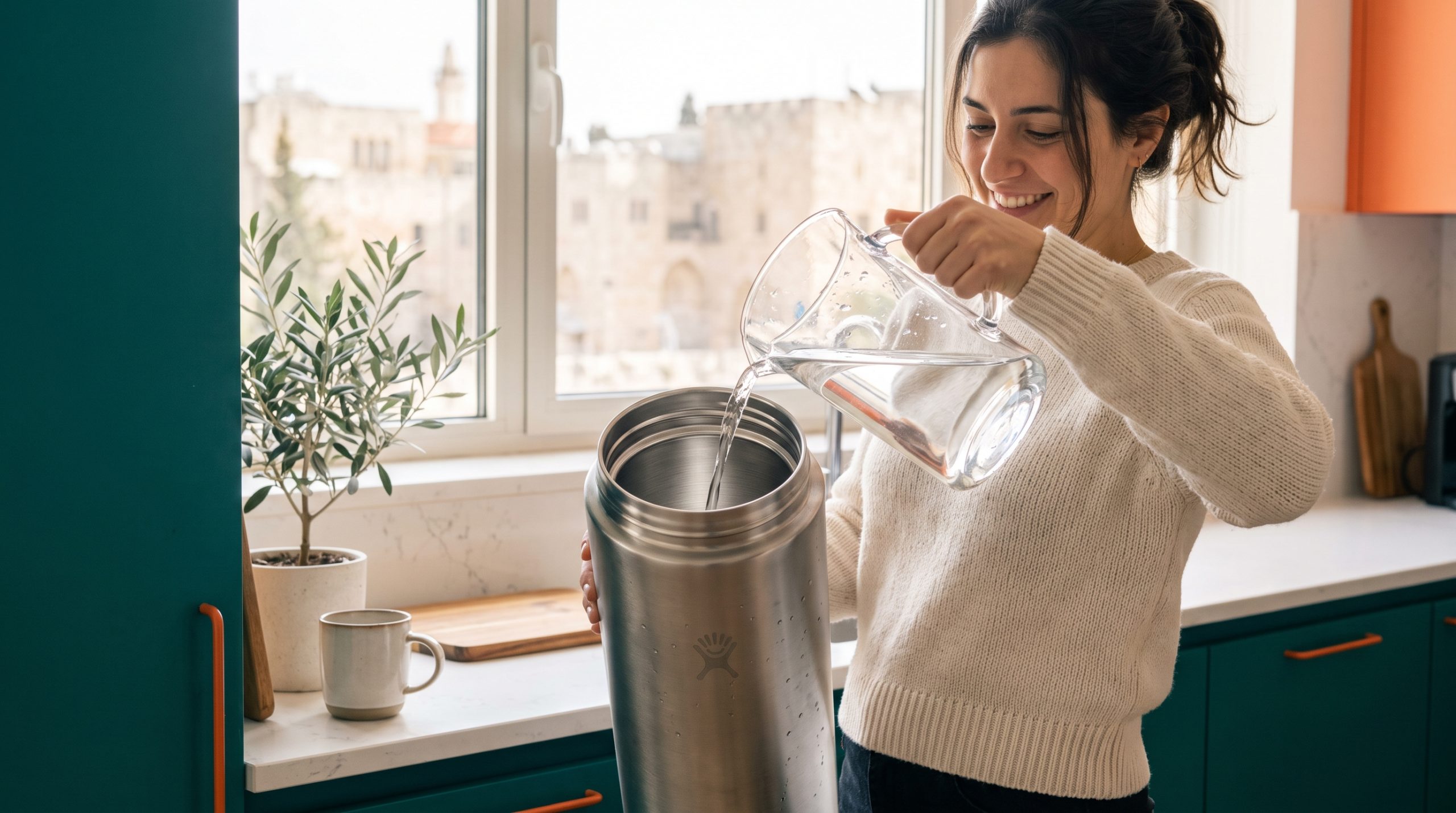 בטיחות חריטה על בקבוק נירוסטה לשימוש יומיומי